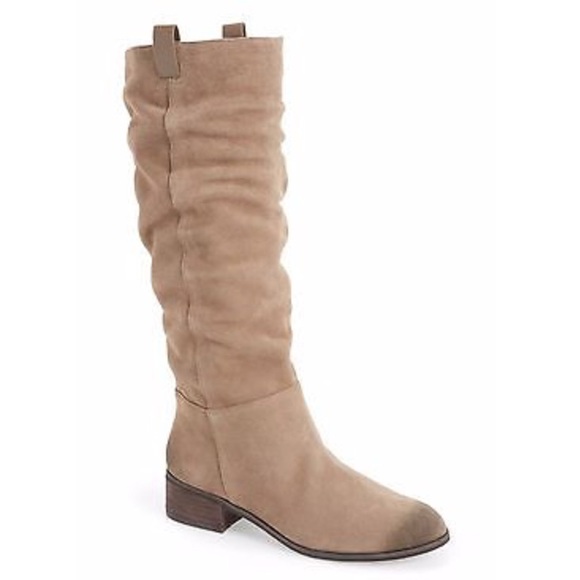 taupe slouch boots